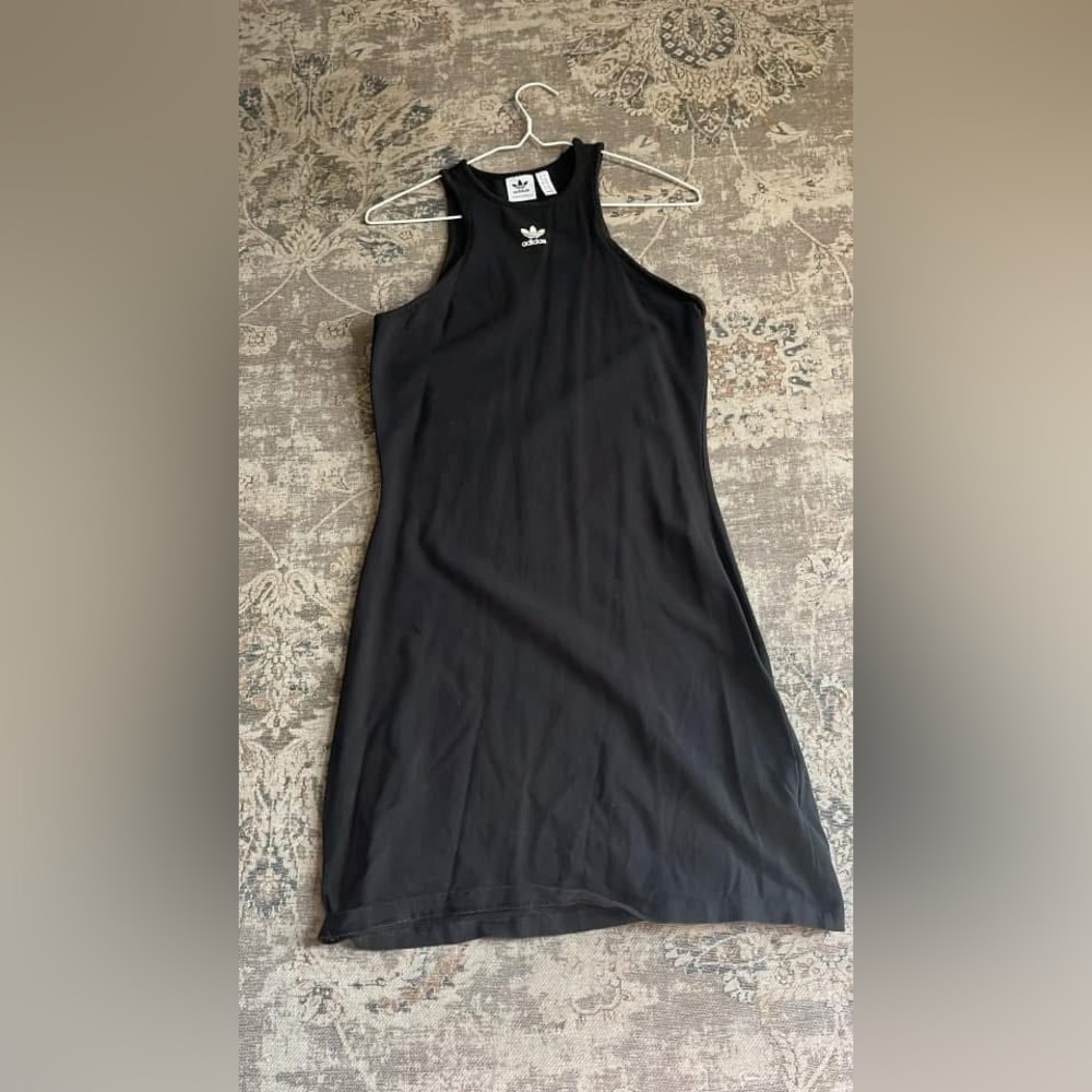 Adidas Women's Sleek Black Backless Dress